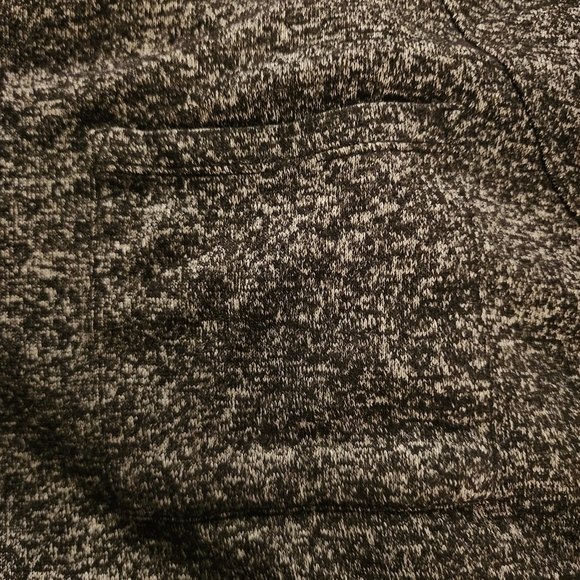 Calvin Klein Heathered Black Long Sleeve Shirt w Pocket Women's Small S Sweater - Picture 3 of 7